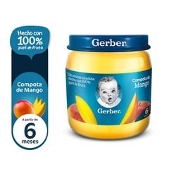 GERBER - Compota Mango 6 meses pote x 113g