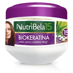 NUTRIBELA 10 - Crema Tratamiento Capilar Nutritiva Bela10 Biokera en Pote de 300mL