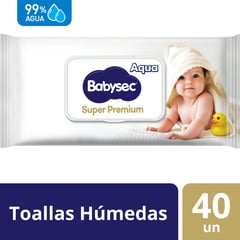 BABYSEC - Toallitas húmedas Super Premium de 40 unidades