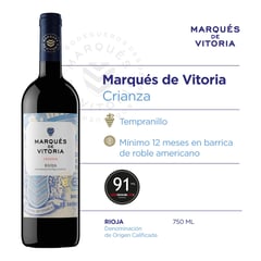 MARQUES DE VITORIA - Vino tinto crianza 750 mL