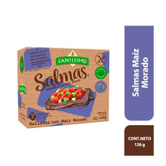 SANISSIMO - Galletas Salmas de Maíz Morado de 126 g