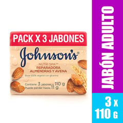 JOHNSONS - Jabón Avena TRIPACK 330 g