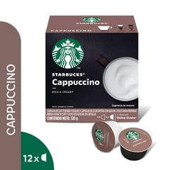 DOLCE GUSTO - Café Cappuccino Starbucks - 12 Cápsulas de Cappuccino