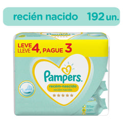 PAMPERS - Toallitas húmedas para recién nacidos 192 unidades