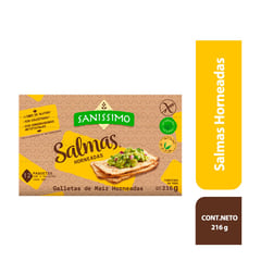 SANISSIMO - Galletas saludables Salmas de 216 g