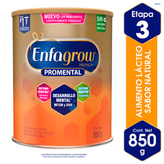 ENFAGROW - Alimento lácteo Premium Promental Etapa 3 Natural de 850 g