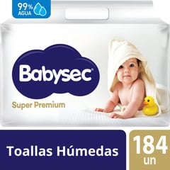 BABYSEC - Toallitas húmedas Super Premium de 184 unidades