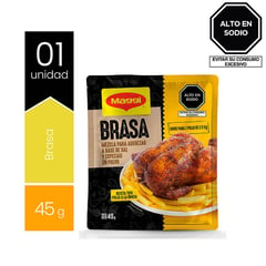 MAGGI - Mezcla de aderezo en polvo para pollo a la brasa de 45 g