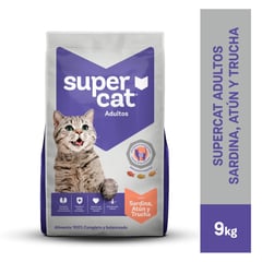 SUPERCAT - Adultos Sardina Atún y Trucha 9 kg