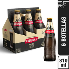 CUSQUEÑA - Six Pack de Cerveza Negra de 310 mL