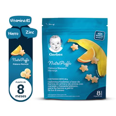 GERBER - Gerber® Nutripuffs Banana Naranja 42G - DOYPACK 42G