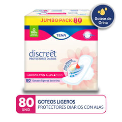 TENA - Protectores Discreet Largo 80 unidades