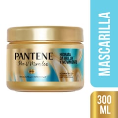 PANTENE - Mascarilla Capilar Miracles Hidratante Brillo 300 mL