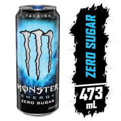 MONSTER - Bebida energizante Energy Zero Sugar de 473 mL