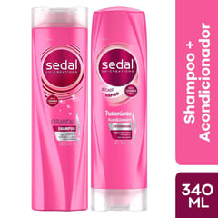 SEDAL - Shampoo de 340 mL y acondicionador de 340 mL Ceramidas