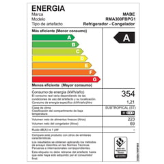 MABE - Refrigeradora No Frost 292L RMA300FBPG1