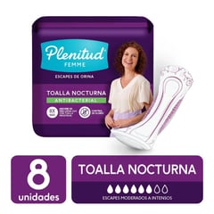 PLENITUD - Toalla para Adulto Femme Nocturna de 8 unidades