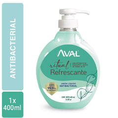 AVAL - JABON LIQUIDO ANTBACT REFRESCANTE BOT X400ML