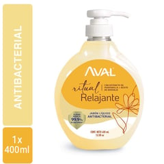 AVAL - Jabón líquido Antibact Relajante Botella de 400 mL