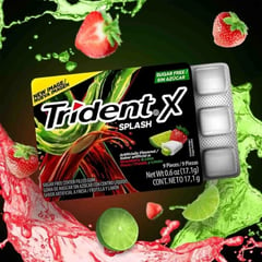 TRIDENT - Splash Fresa y Limón - 10 unidades