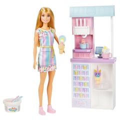 BARBIE - Set Heladeria con Muñeca