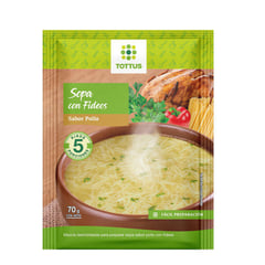 TOTTUS - SOPA DE FIDEOS POLLO TOTTUSX 70 GR