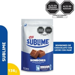 SUBLIME - Chocolate bombones con maní 17 unidades