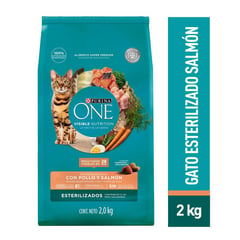 Alimento para Gato Adultos sabor pollo y salmon en bolsa de 2 kg