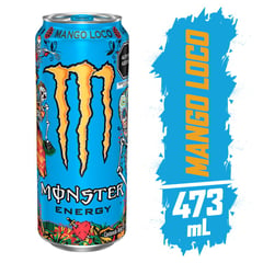 MONSTER - Bebida energizante Mango Loco de 473 mL