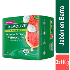 PALMOLIVE - Jabón en Barra Sandia Y Lychee 3 x110 g