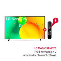 LG - Televisor NANOCELL 70" 4K THINQ AI 70NANO75SQA