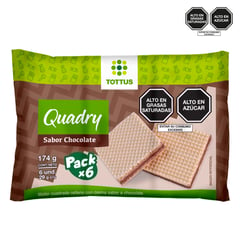 TOTTUS - Quadry 6pack Chocolate 174g