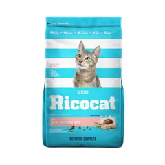 RICOCAT - Comida para gatos carne pescado y leche de 3 kg