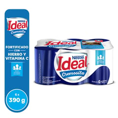 IDEAL - Six Pack Mezcla Láctea Cremosita Lata 390g