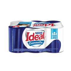 IDEAL - Six Pack Mezcla Láctea Cremosita Lata 390g