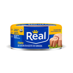 REAL - Filete de atún en aceite de girasol de 140 g