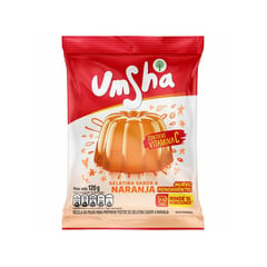 UMSHA - MEZCLA POLVO GELATINA NARANJA BOLSA X 120G