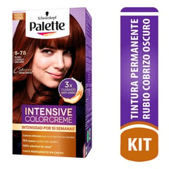 SCHWARZKOPF - Tinte para cabello 678 rubio cobrizo oscuro Palette