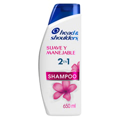 HEAD AND SHOULDERS - Shampoo 2en1 Head & Shoulders Suave y Manejable 650 ml