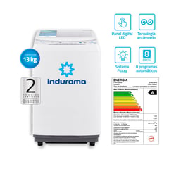 INDURAMA - LAVADORA AUTOMATICA LRI13BLA