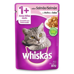 WHISKAS - POUCH ADULTO SALMON 85GR