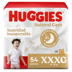 HUGGIES - Pañal Natural Care Talla XXXG 54 Unidades