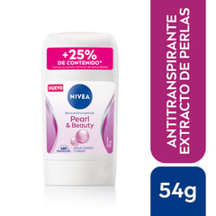 NIVEA - Desodorante Black Pearl Femenino Barra 54 g