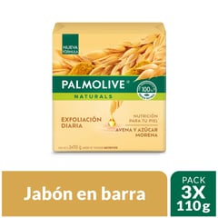 PALMOLIVE - Jabón en Barra Avena y Azucar 3x110g