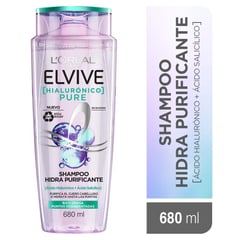 ELVIVE - Shampoo Loreal Paris Hialurónico Pure 680 ml