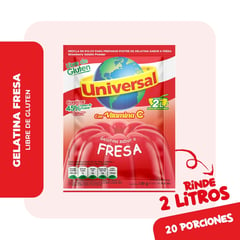 UNIVERSAL - Gelatina Fresa 130 g