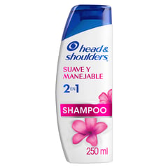 HEAD AND SHOULDERS - Shampoo 2en1 Head & Shoulders Suave y Manejable 250 ml