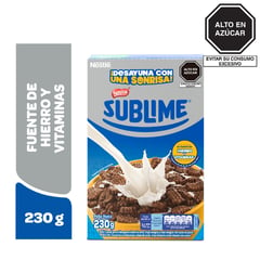 SUBLIME - Cereal de Arroz, Trigo, Maíz y Cacao 230g