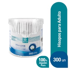 TOTTUS - Hisopos Tt Papel Adulto X300U