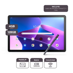 LENOVO - Tablet M10 Plus 3era Gen 4GB 128GB Wifi + Folio Case+ Pen